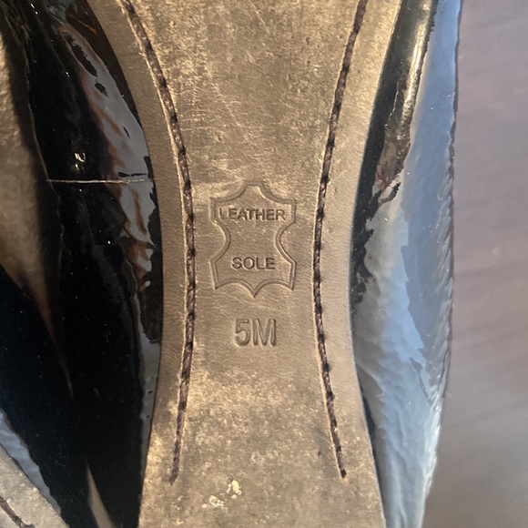 Tory Burch Caroline Black Patent Leather Ballet Flats Size 5 - Picture 13 of 14